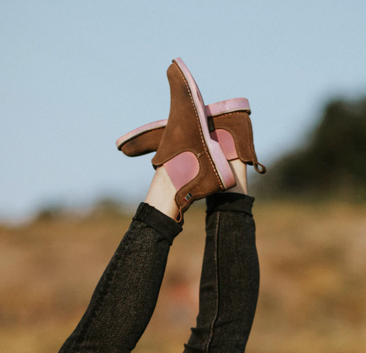 Veldskoen Chelsea Boot Uhambo (Pink Sole)