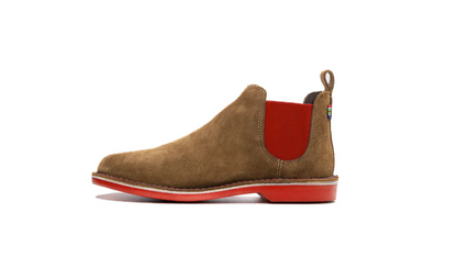 Veldskoen Chelsea Boot Pinotage (Red Sole)