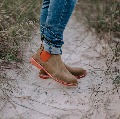 Veldskoen Chelsea Boot Pinotage (Red Sole)