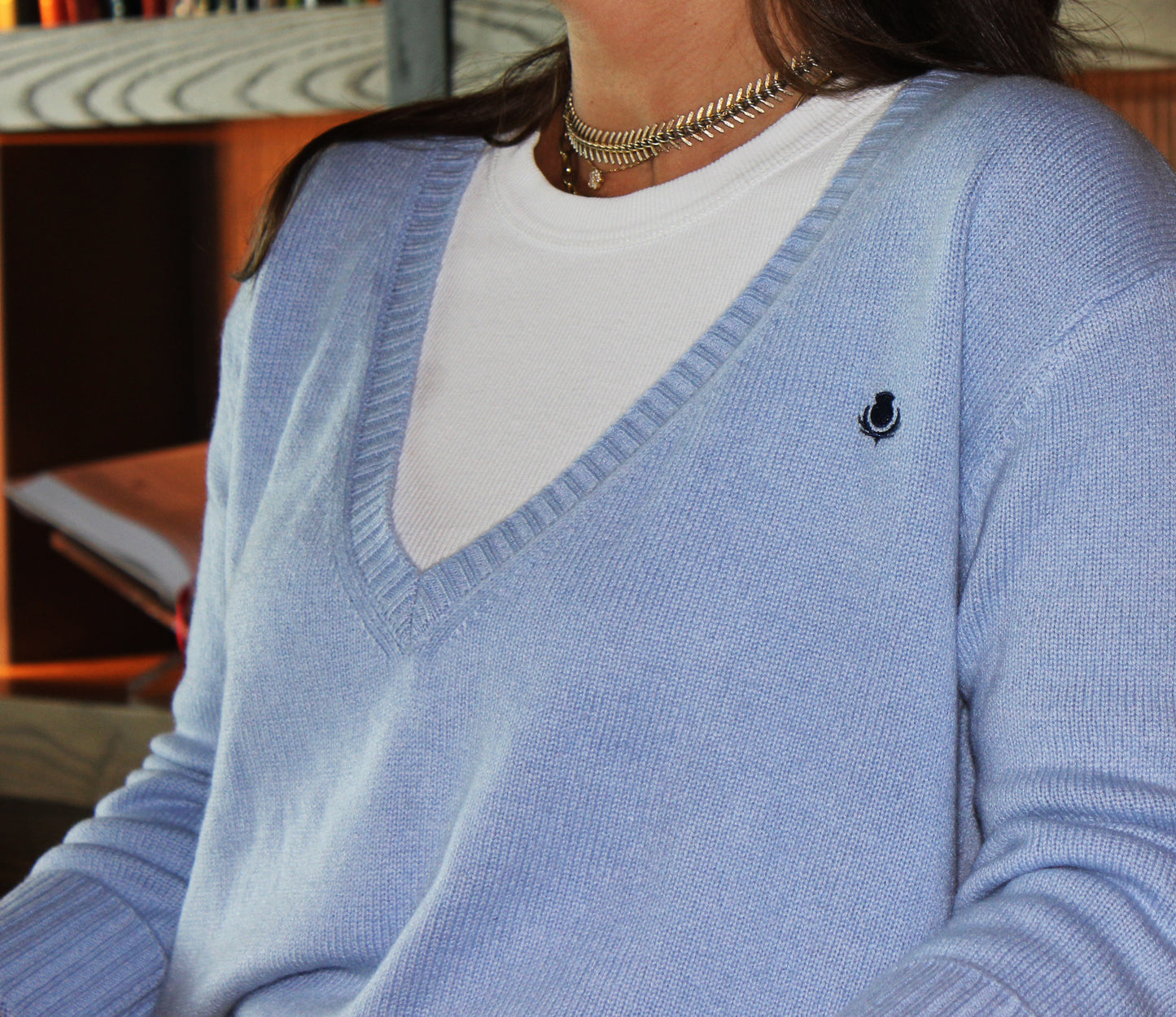 THISTLE V-NECK CASHMERE SWEATER